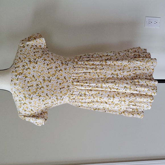 Aéropostale Yellow Floral Mini Dress Size XS - Picture 2 of 6
